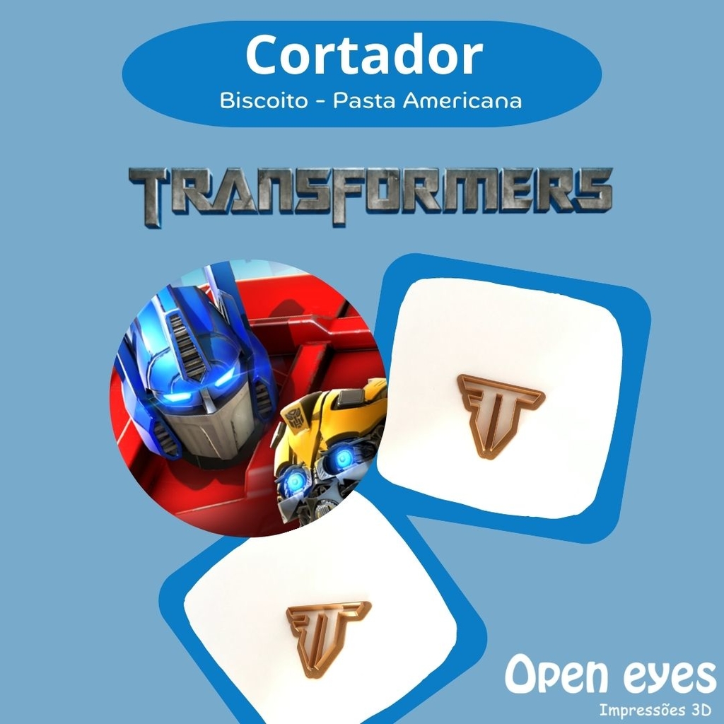 Cortador de Biscoito/Massa - Transformers - Logo