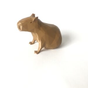 Capivara Decorativa Geométrica/Escultura/Low Poly