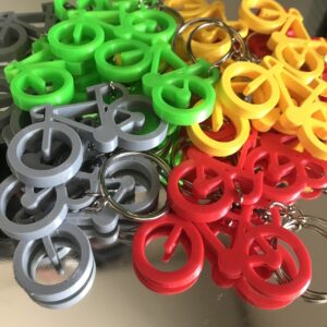 KIT com 10 Chaveiros Bike/Ciclista/Bicicleta