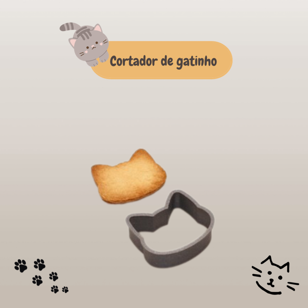 Cortador de Biscoito/Massa - Gatinho - Gato