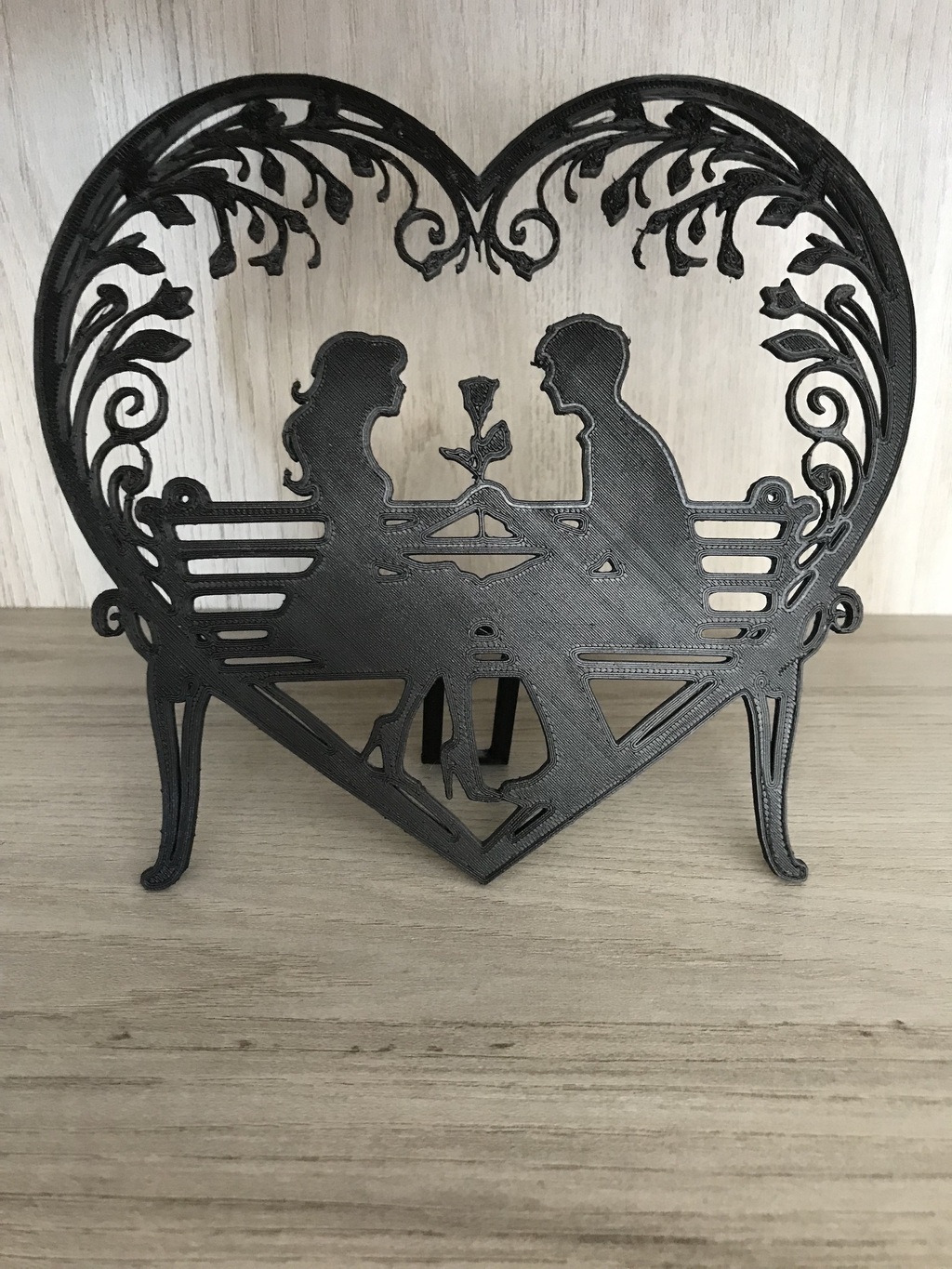 Decoração Casal Apaixonado Namorados para mesa/estante - Imagem 2