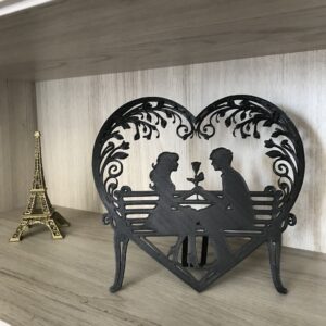Decoração Casal Apaixonado Namorados para mesa/estante