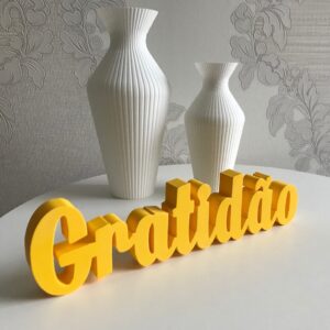 Letreiro Decorativo Gratidão Enfeite Sala Escritório