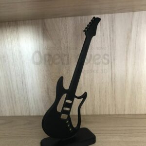 Guitarra para decoração - Escultura de mesa