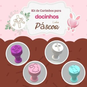 Carimbos para Docinhos - Kit Páscoa - 4 unidades