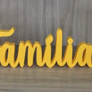 Letreiro Decorativo Família Enfeite Sala Escritório