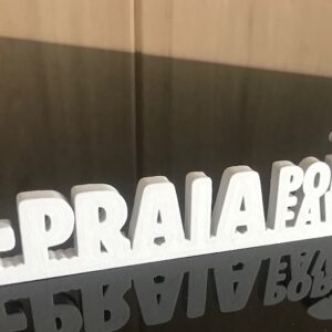 Letreiro Decorativo Frase Mais Praia por Favor