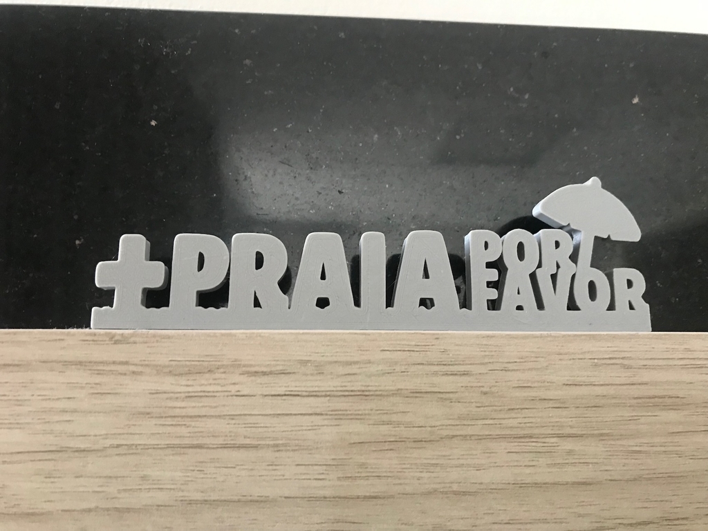 Letreiro Decorativo Frase Mais Praia por Favor - Imagem 4