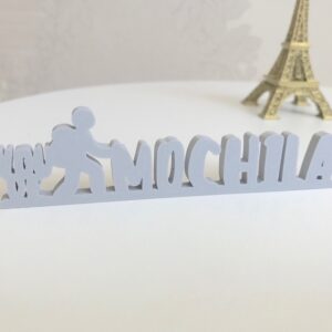 Letreiro Decorativo Vou de Mochila – Pla 3d