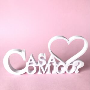 Letreiro Frase Casa Comigo?