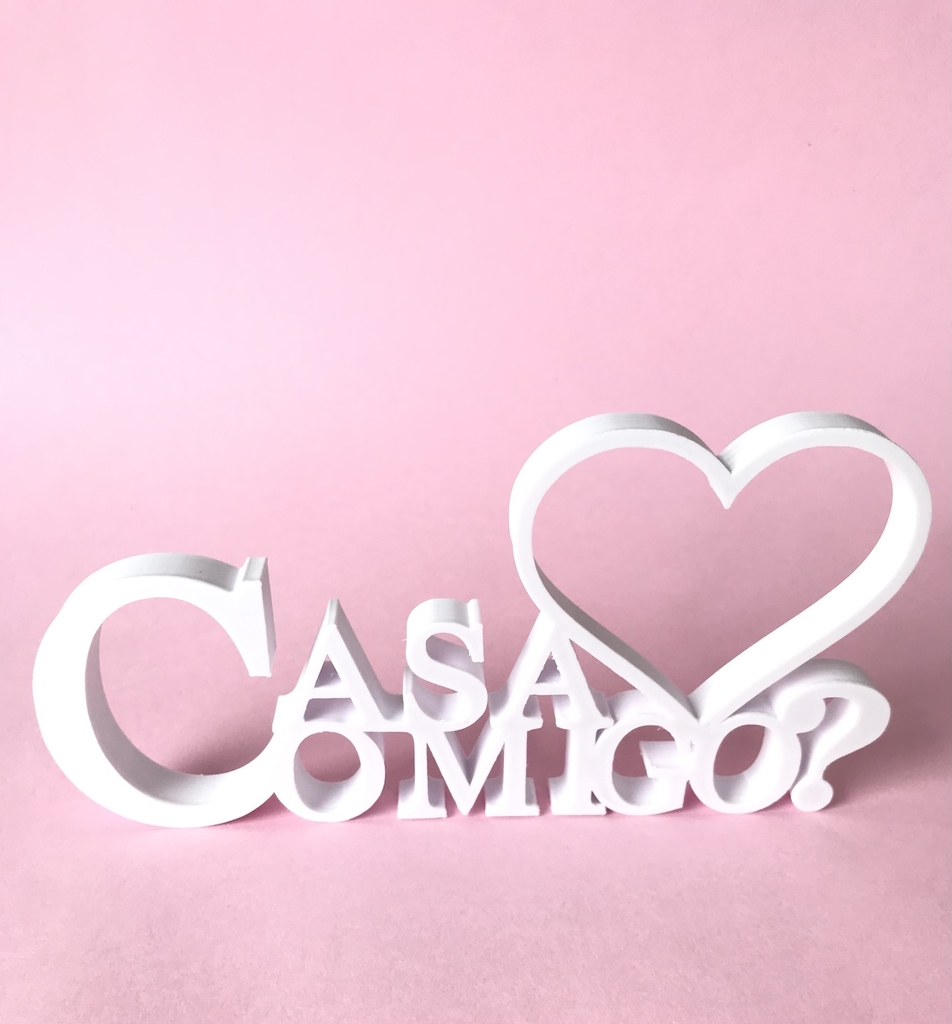 Letreiro Frase Casa Comigo? - Imagem 2