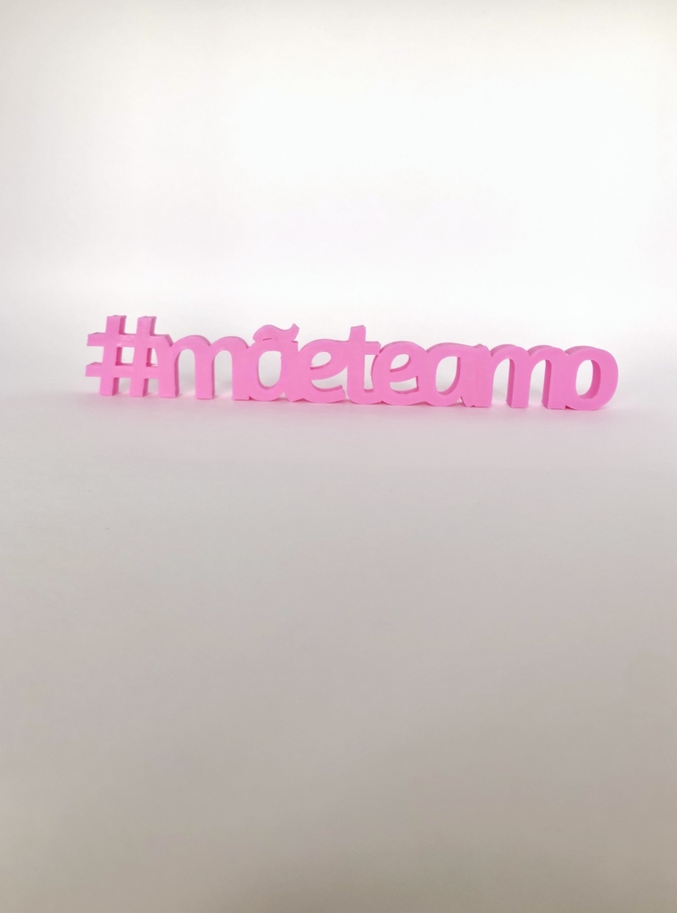 Letreiro Decorativo #Mãe Te Amo - Imagem 3
