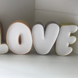 Luminária Decorativa Love Letreiro LED
