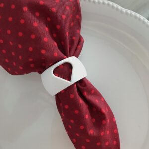 Porta Guardanapo Anel Mesa Diamante 4 unidades