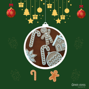 Conjunto/Kit 10 Enfeites Gingerbread para Árvore de Natal