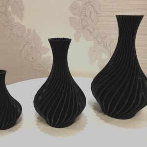Conjunto de Vaso para decoração em espiral