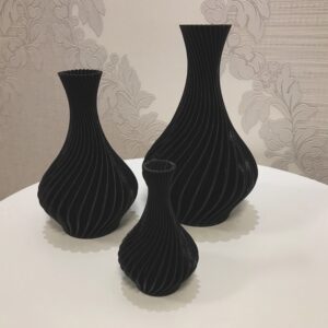 Conjunto de Vaso para decoração em espiral