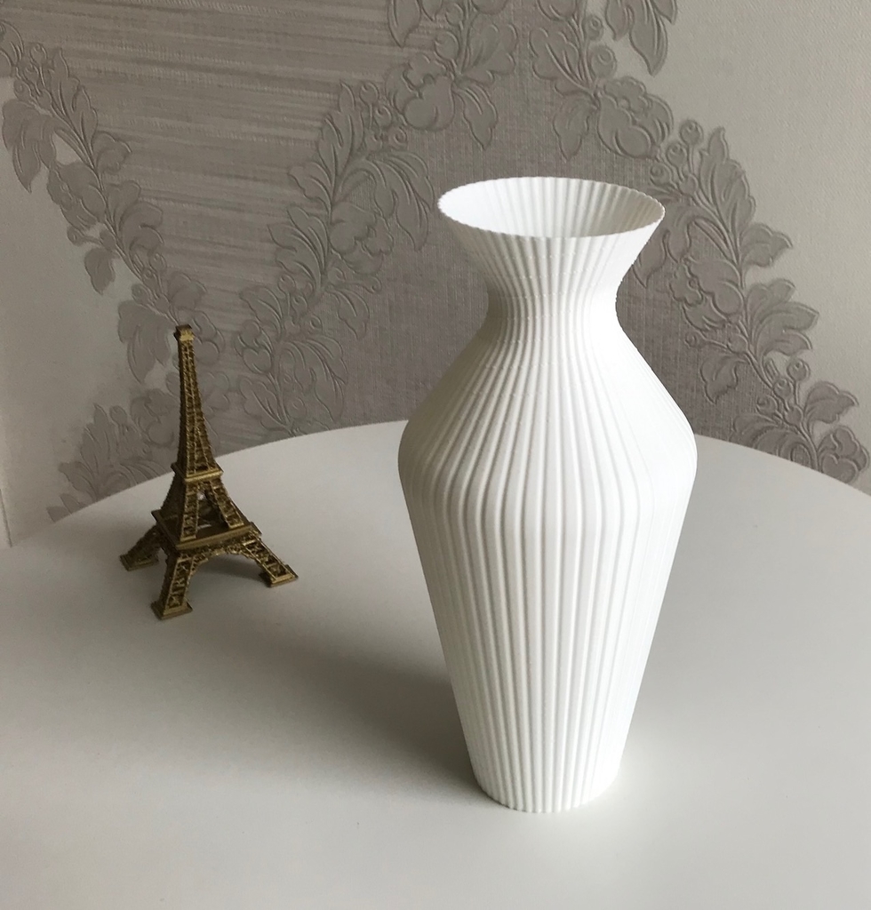 Vaso para decoração com linhas em detalhe - Imagem 3