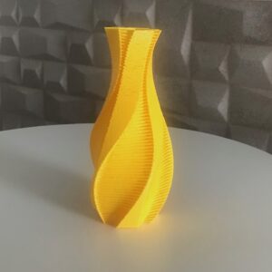 Vaso para decoração com riscos suaves