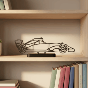 Escultura Decorativa Carro de Corrida 3D – Estilo Fórmula 1