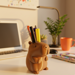 Porta-Canetas Capivara / Porta-Treco Organizador de Mesa
