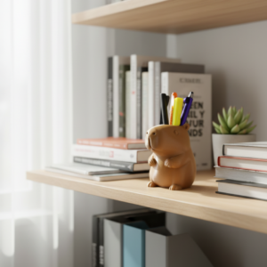 Porta-Canetas Capivara / Porta-Treco Organizador de Mesa