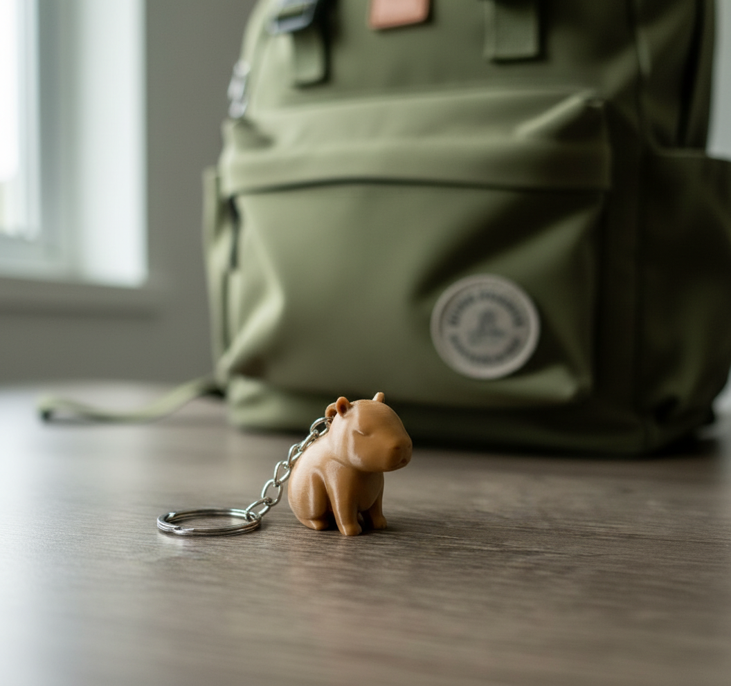 Kit com 10 Chaveiros de Capivara