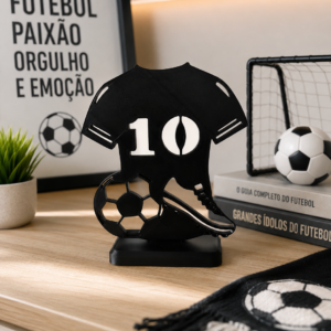 Escultura de Futebol Camisa e Chuteira Copa do Mundo