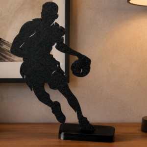 Escultura de Basquete Jogador Atleta Decoração NBA