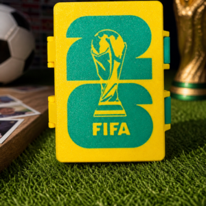Porta Figurinhas Copa 2026 + Figurinhas Estojo Caixa Organizadora para Álbum Futebol Colecionador